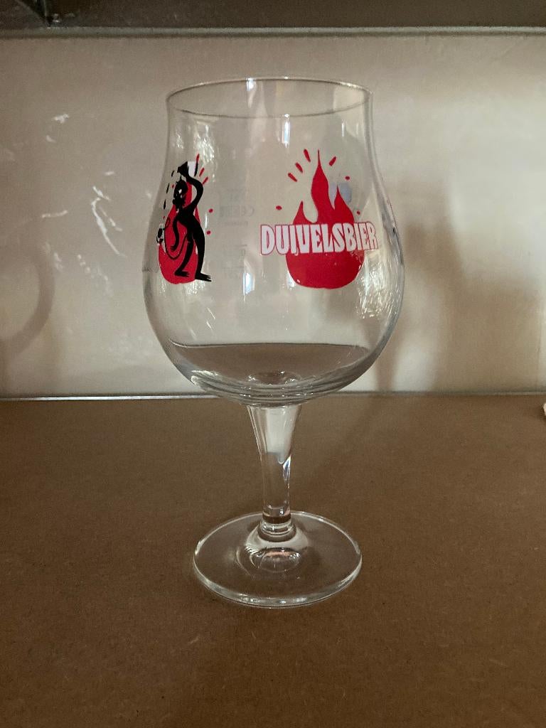 Bierglazen Duivel (4), Verzamelen, Ophalen of Verzenden, Zo goed als nieuw, Bierglas