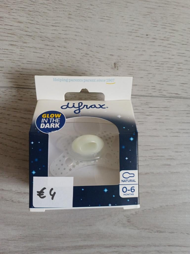 Difrax glow in the dark 0-6 maand, Ophalen, Nieuw