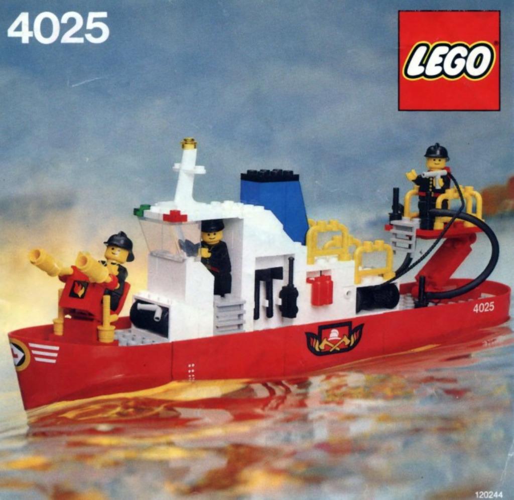 LEGO Boat Fire 4025 Fire Boat, Enlèvement ou Envoi, Utilisé, Ensemble complet, Lego