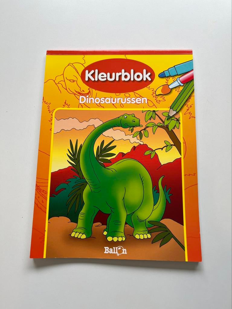 Kleurboek dinosaurussen- NIEUW, Ophalen of Verzenden, Nieuw, Papier, Schets- of Tekenboek