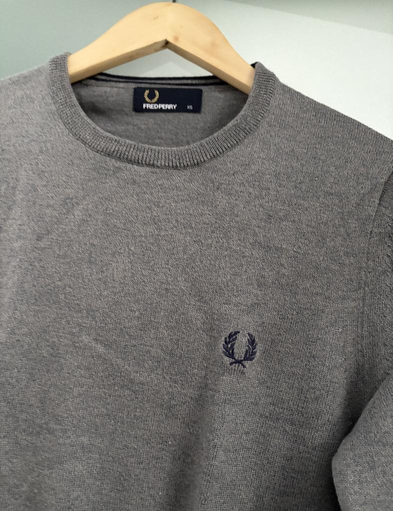 Fred Perry - Grijze Trui, FRED PERRY, Ophalen of Verzenden, Zo goed als nieuw, Grijs
