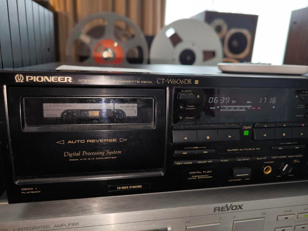 PIONEER K7 dubbeldeks, Audio, Tv en Foto, Cassettedecks, Ophalen of Verzenden, Dubbel