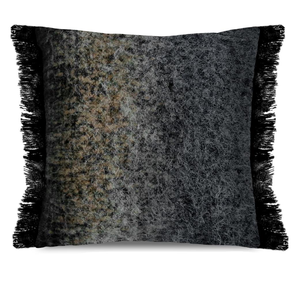 Podevache Gala wollen kussen NIEUW 70x 70 cm, Ophalen of Verzenden, Nieuw, Zwart, Vierkant