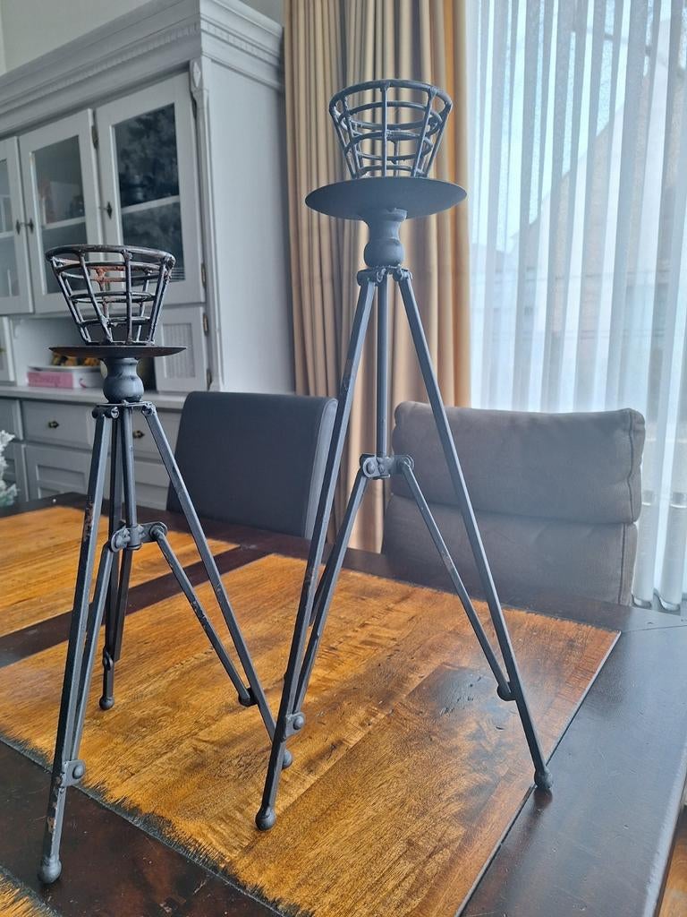 2 leuke staanders voor kaarsen., Enlèvement, Utilisé