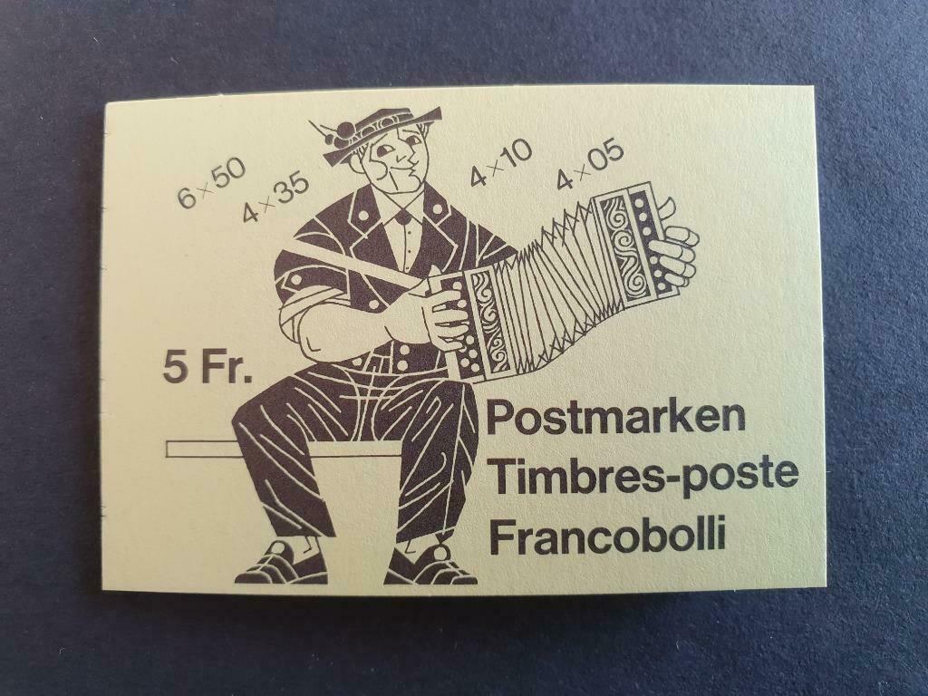 SUISSE - CARNET DE TIMBRES "COUTUMES", Enlèvement ou Envoi, Non oblitéré