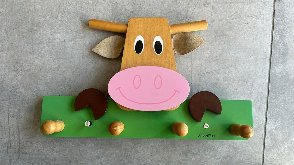 Houten kinderkapstok Scratch, Kinderen en Baby's, Ophalen of Verzenden, Zo goed als nieuw