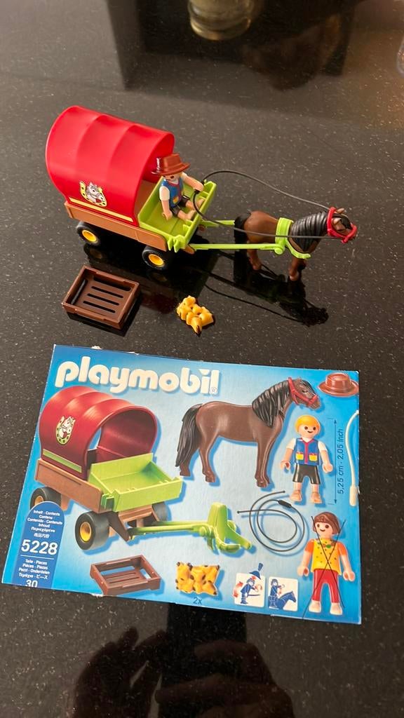 Huifkar met paard 5228, Ophalen of Verzenden, Zo goed als nieuw