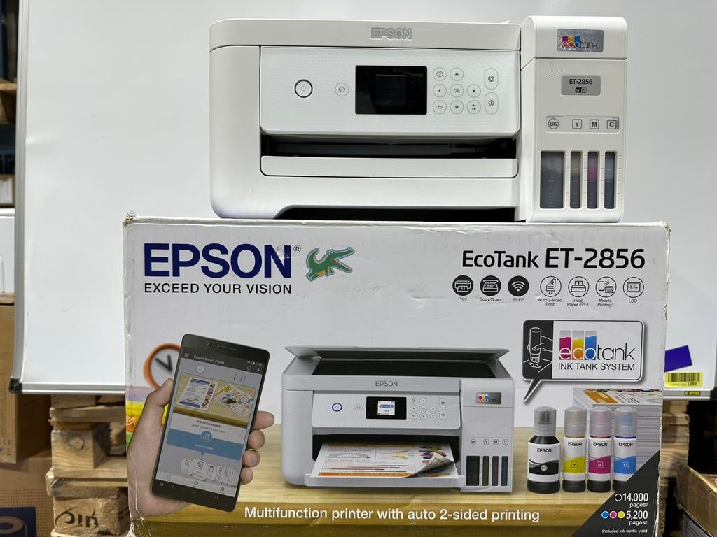 EPSON EcoTank ET-2856 All-in-one-printer, Info@epson.ja, Enlèvement ou Envoi, Epson, Comme neuf