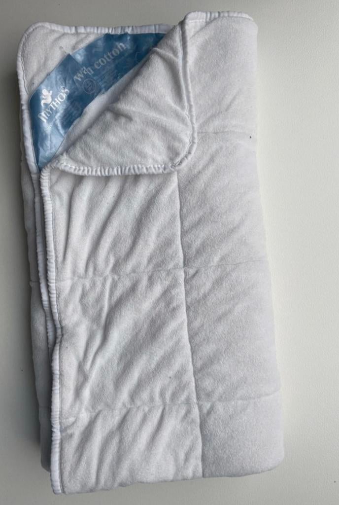 Donsdeken babybed - Mythos cotton wash, Gebruikt, Jongetje of Meisje, Wit, Ophalen of Verzenden