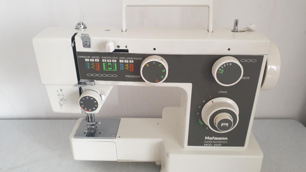 HOFMANN NAAIMACHINE MOD. 250P SUPER-NUTZSTICH, Ophalen of Verzenden, Gebruikt, Naaimachine, Overige merken
