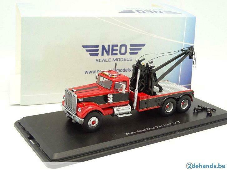 1:64 Neo White Road Boss 6x4 US Tow Truck 1977, Enlèvement ou Envoi, Neuf, Camion