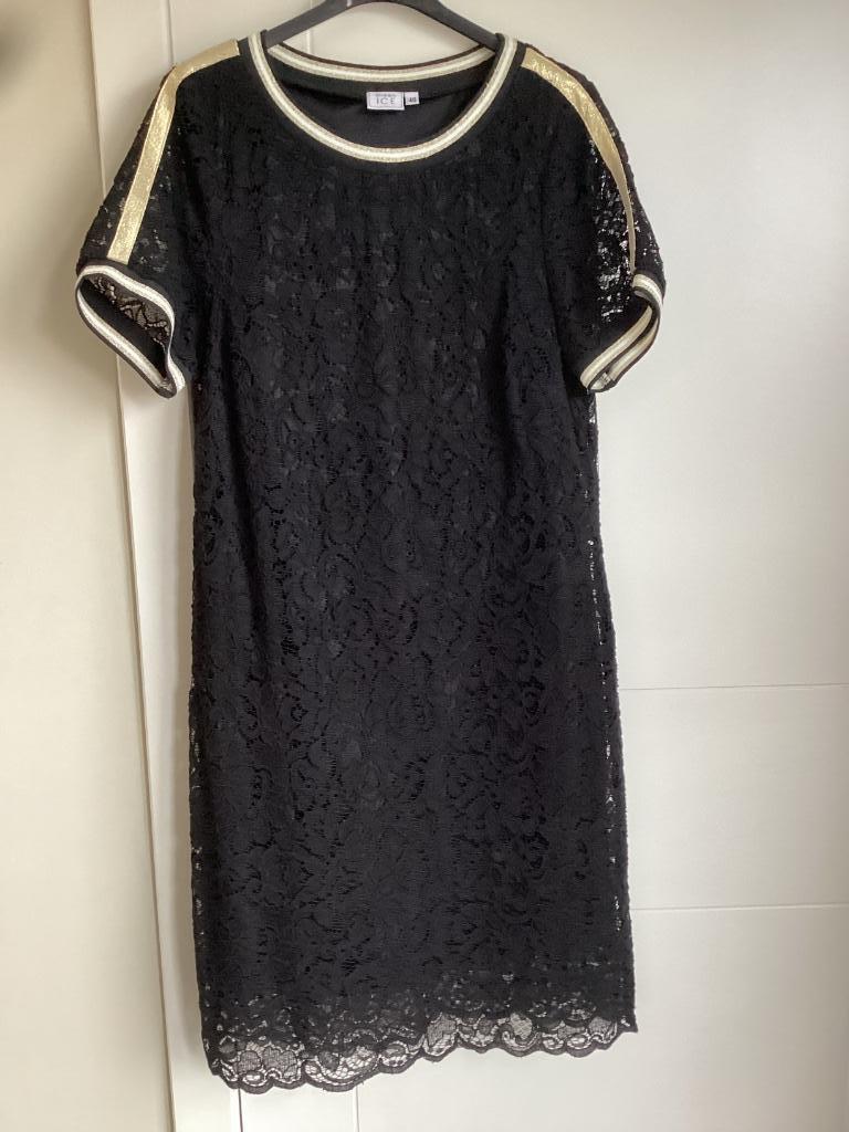 Jurk Green Ice 40, Kleding | Dames, Jurken, Maat 38/40 (M), Zwart, Ophalen of Verzenden, Zo goed als nieuw