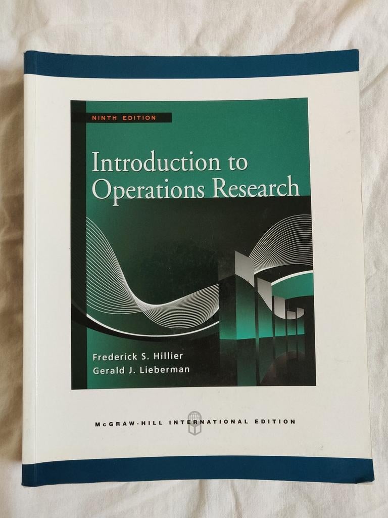 Introduction to Operations Research (handboek), Boeken, Ophalen, Gelezen, Hoger Onderwijs, Frederick S. Hillier, Gerard J. Lieberman