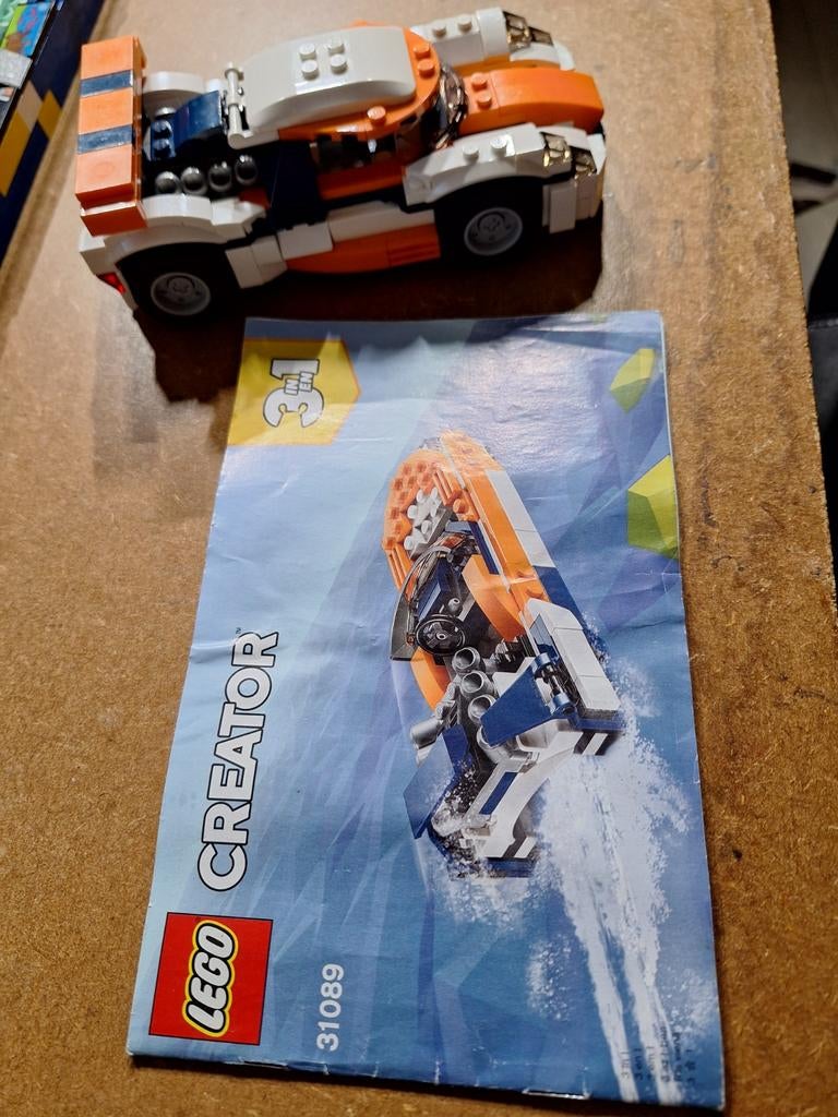 LEGO Sunset Track Racer 31089, Ophalen of Verzenden, Gebruikt, Complete set, Lego