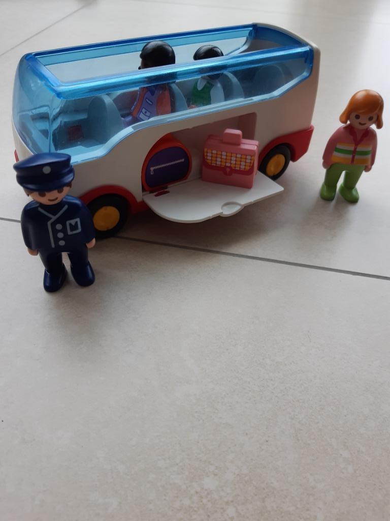 Autocar Playmobil, Enlèvement, Comme neuf, Ensemble complet