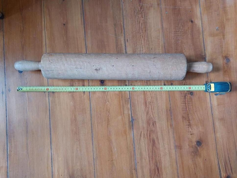 Deegroller groot (lengte 65 cm) in stevig zwaar hout, Huis en Inrichting, Ophalen