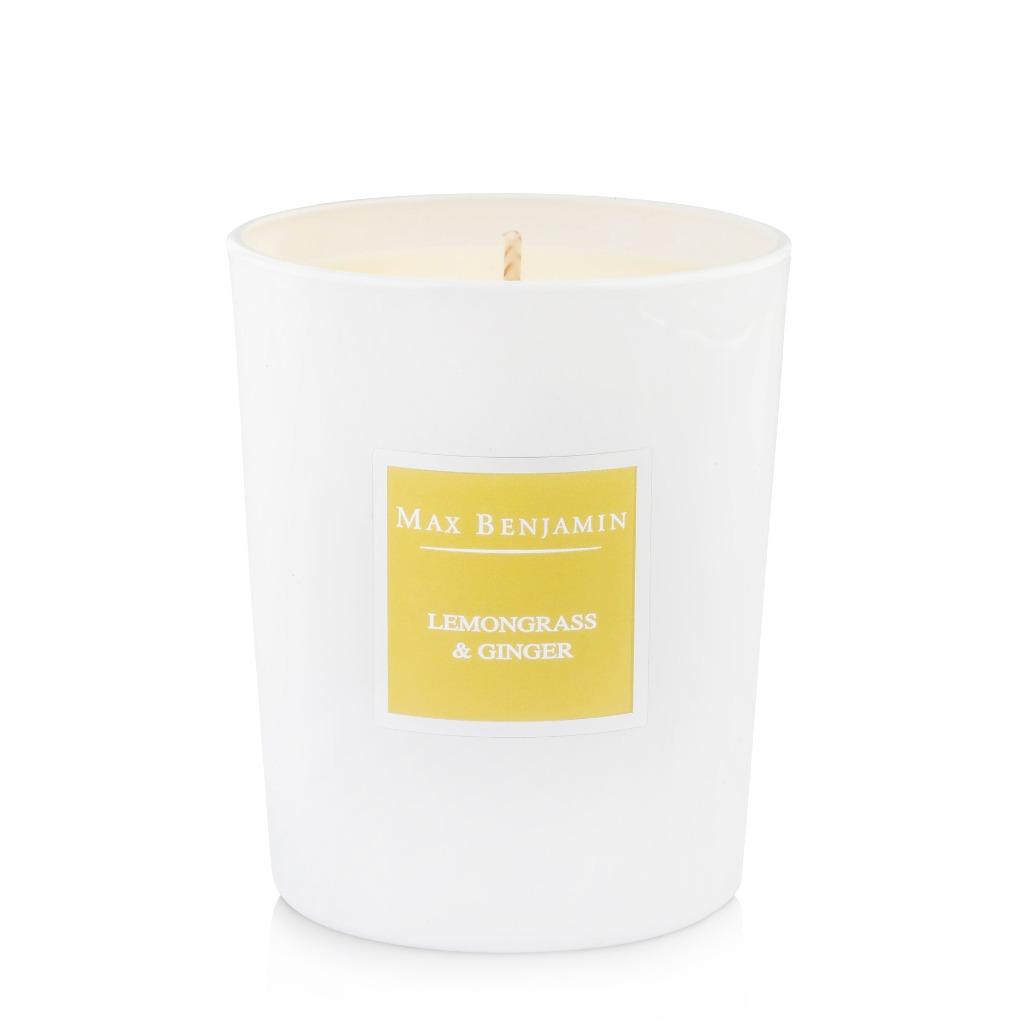 Max Benjamin geurkaars Classic Lemongrass & Ginger NIEUW, Overige materialen, Wit, Nieuw, Ophalen of Verzenden