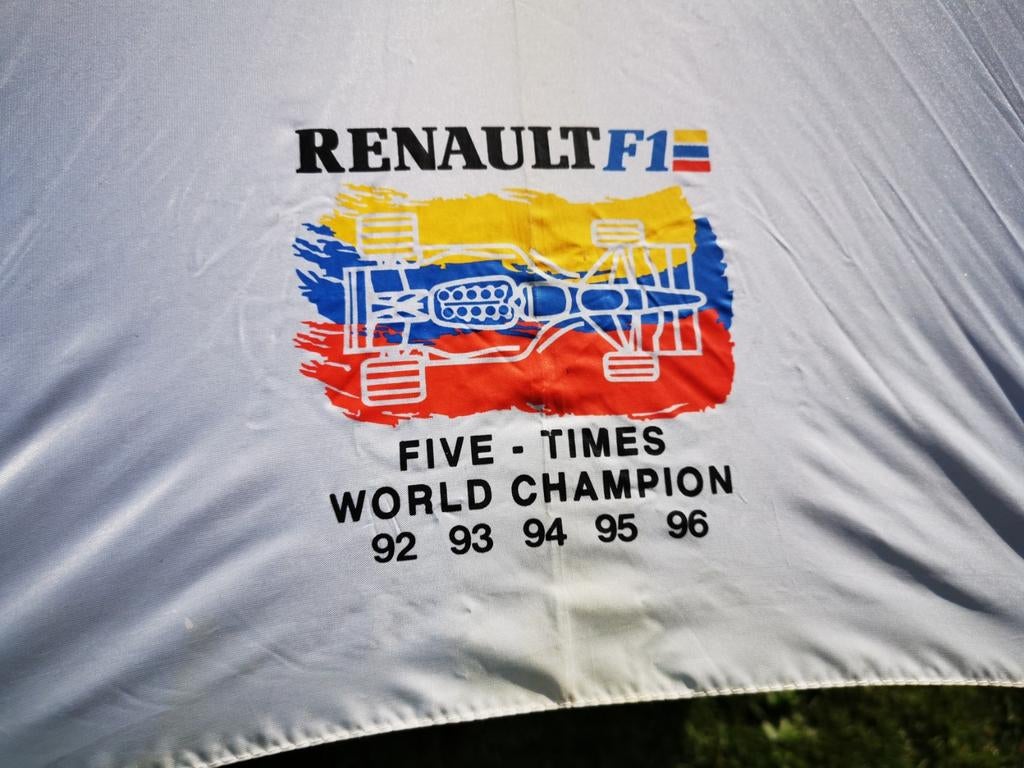 Renault F1 5 x wereld kampioen paraplu zon of regen verzamel, Ophalen of Verzenden