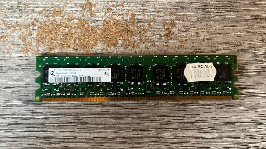 Qimonda DDR2 Ram 1GB 533Mhz, Computers en Software, RAM geheugen, Ophalen, 1 GB of minder, Zo goed als nieuw, DDR2