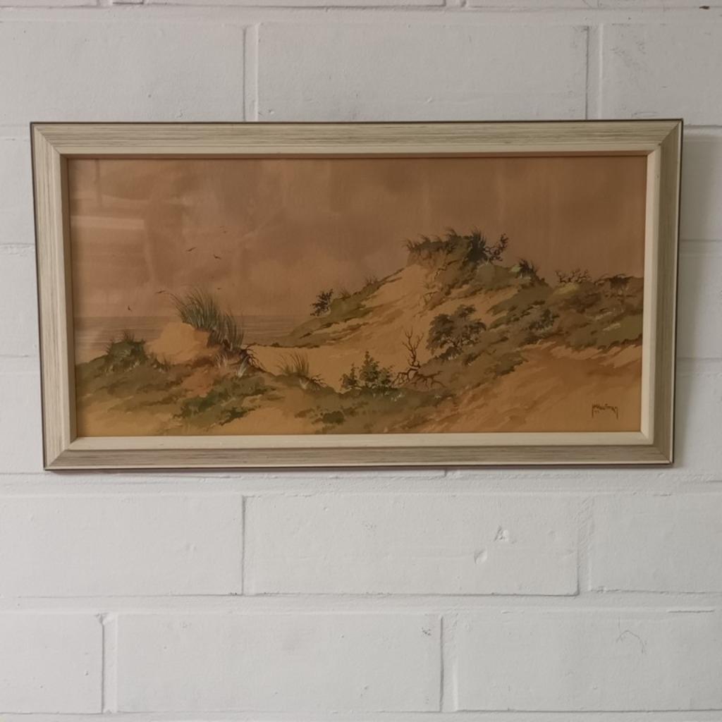 Henk Hoefman (XX-eeuw) - aquarel op papier, Enlèvement ou Envoi