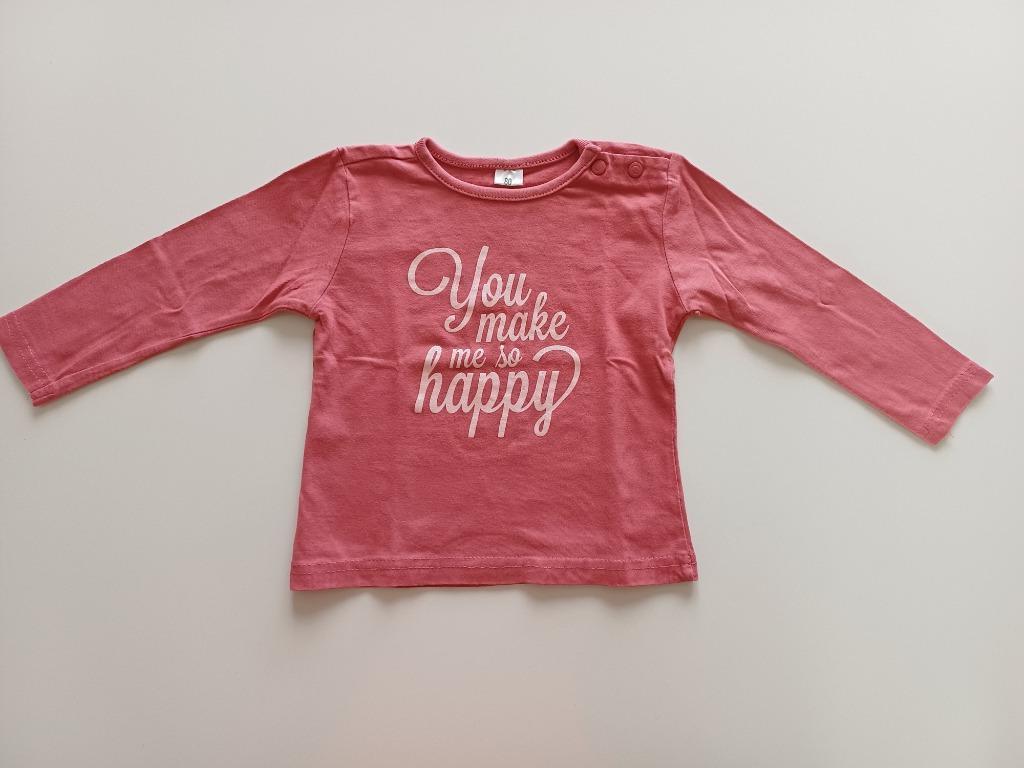 Donker roze longsleeve T-shirt maat 80 Zeeman, Kinderen en Baby's, Babykleding | Maat 80, Zeeman, Gebruikt, Meisje, Ophalen of Verzenden
