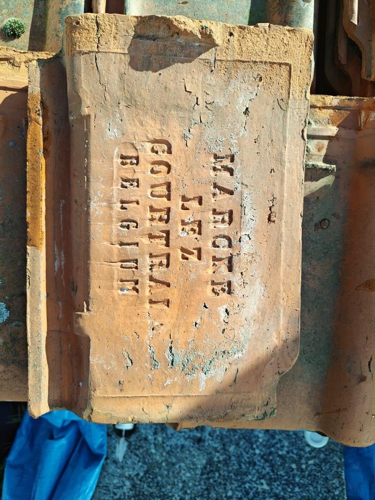Dakpannen Marcke, Doe-het-zelf en Bouw, Dakpannen en Dakbedekking, Ophalen, Gebruikt, Steen of Klei, 15 m² of meer