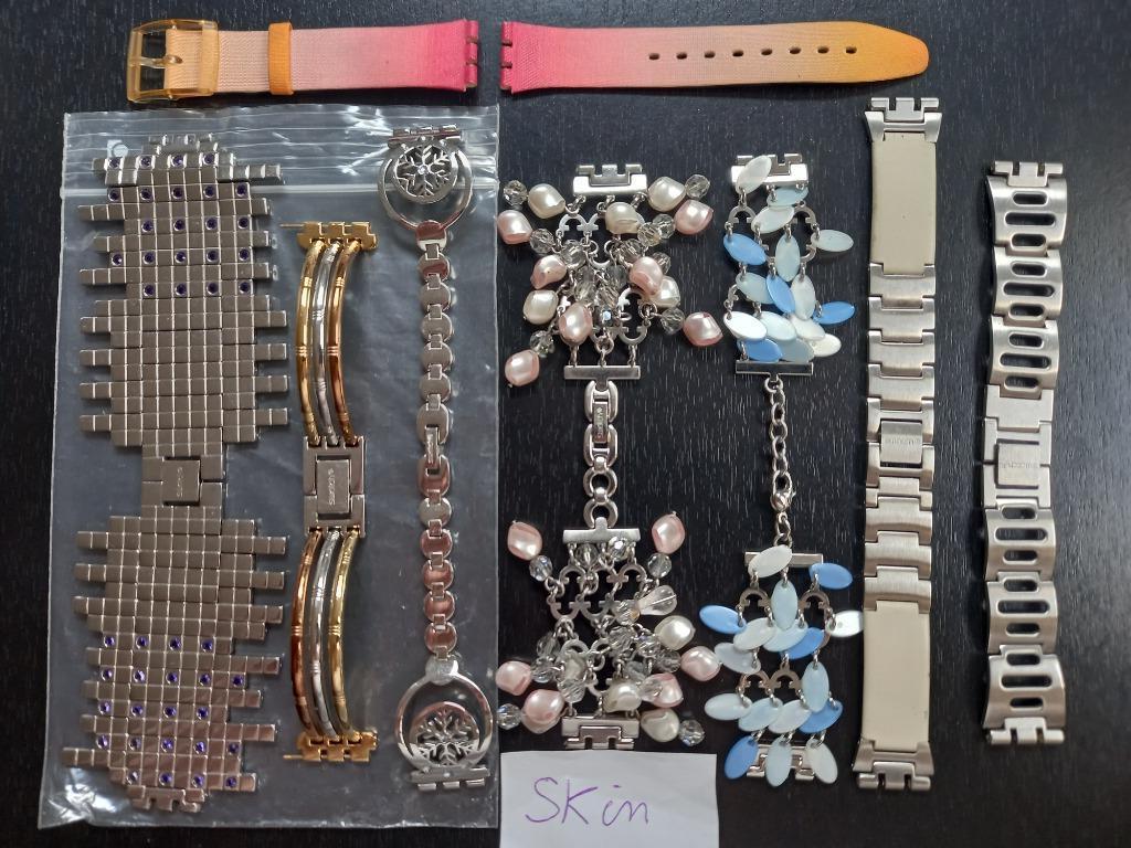 Divers bracelets montre Swatch femme 12mm et Skin, Ophalen of Verzenden, Nieuw