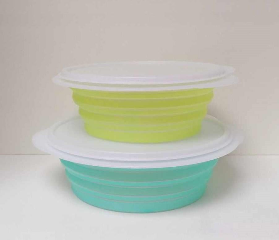 Tupperware™ « Set Mini-Max » 1,5 et 2 litre - bleu et jaune, Envoi, Neuf, Bleu, Boîte