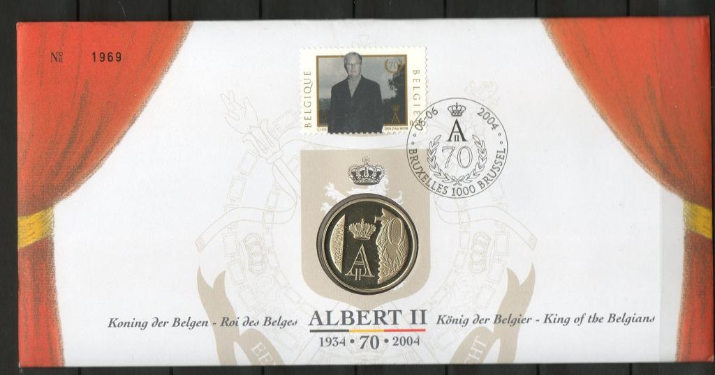 Année 2004 : 3289 - Numisletter : Le Roi Albert II, 70, Enlèvement ou Envoi