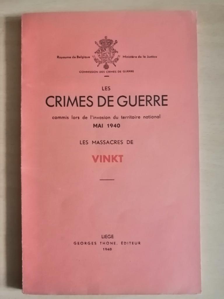 Les crimes de guerre Belgique 40-45 – Massacres Vinkt EO1948, Boeken, Ophalen of Verzenden