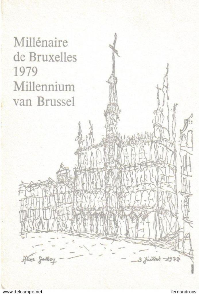 MILLENAIRE DE BRUXELLES GRAND'PLACE MAISON DU ROI 1979, Enlèvement ou Envoi, 1960 à 1980, Non affranchie, Bruxelles (Capitale)