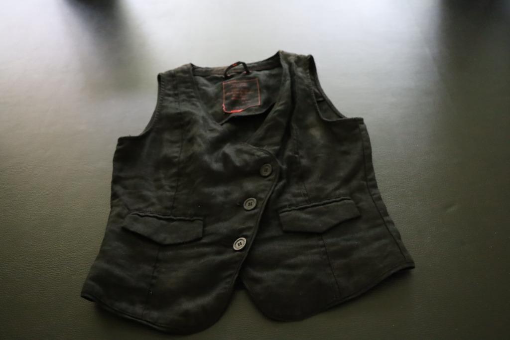 Blouse neuve en lin noir 40, Enlèvement ou Envoi, Neuf, Taille 38/40 (M), Noir