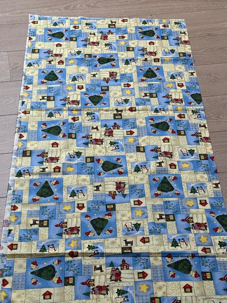 Stof met kerstprint, Neuf, Autres couleurs, Coton, 120 cm ou plus