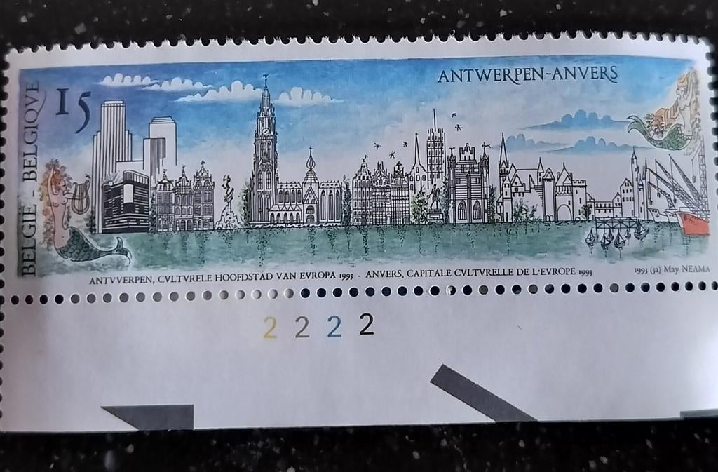 Timbre de Belgique non estampillé, Enlèvement ou Envoi