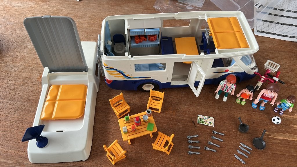 Playmobil 4859 mobilhome, Gebruikt, Complete set, Voertuig, Ophalen of Verzenden