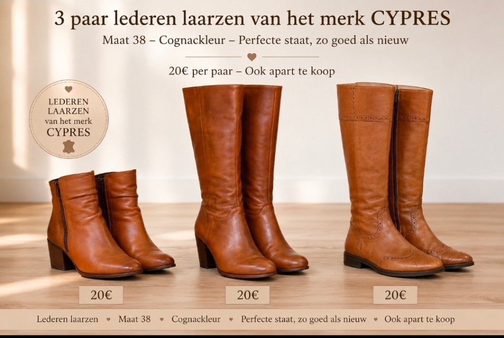 Bottes pour femmes de couleur cognac, Vêtements | Femmes, Chaussures, Cypres, Comme neuf, Brun, Enlèvement