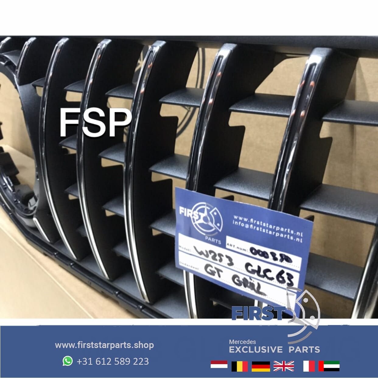 W253 X253 C253 GLC 63 AMG GT GRIL ORIGINEEL Mercedes GLC63 P, Auto-onderdelen, Gebruikt, -, Ophalen of Verzenden, -