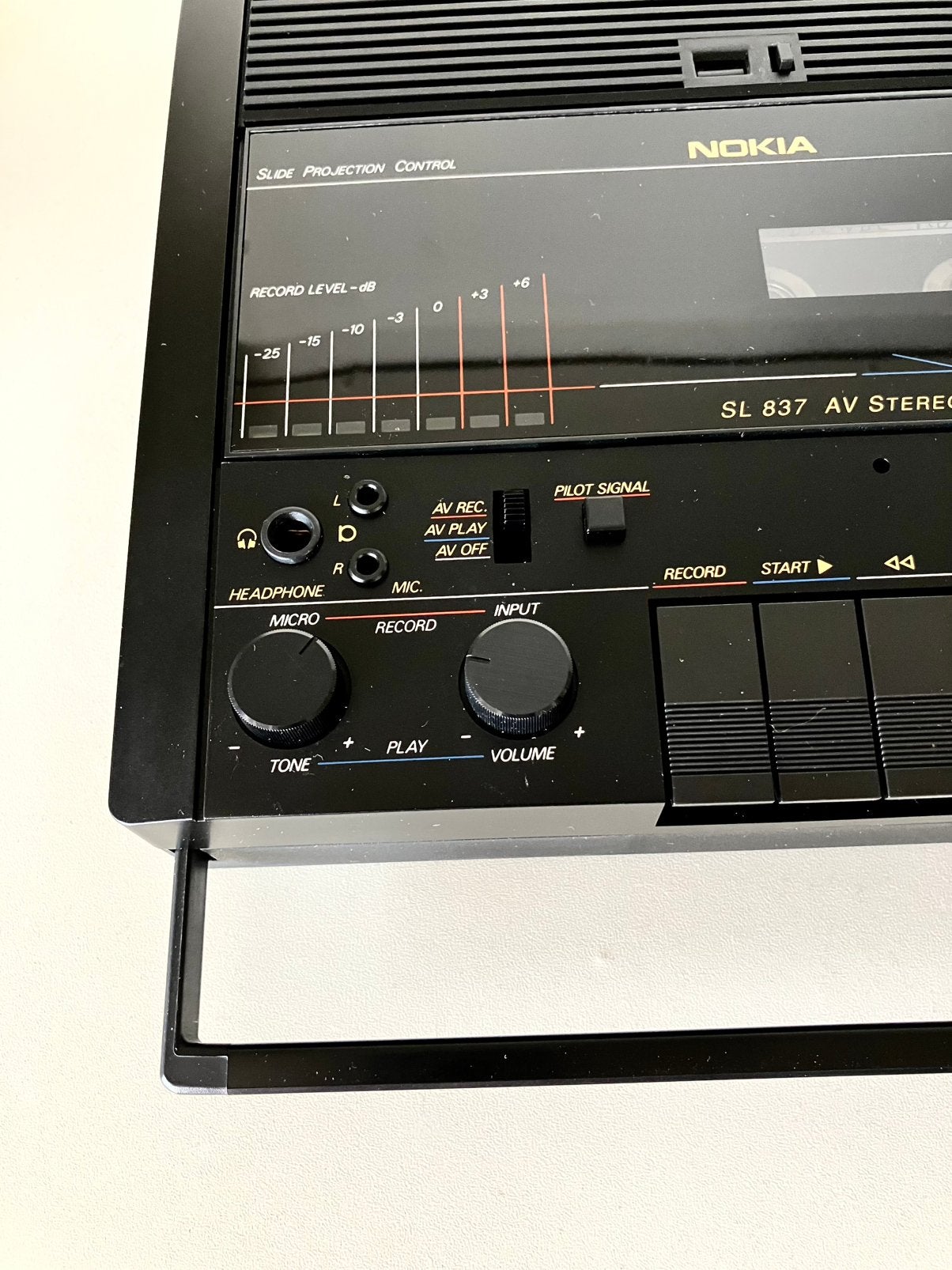80’s NOKIA “MODEL SL 837” CASSETTERECORDER (Zie Beschr.), Ophalen of Verzenden, Enkel, Overige merken, Tiptoetsen