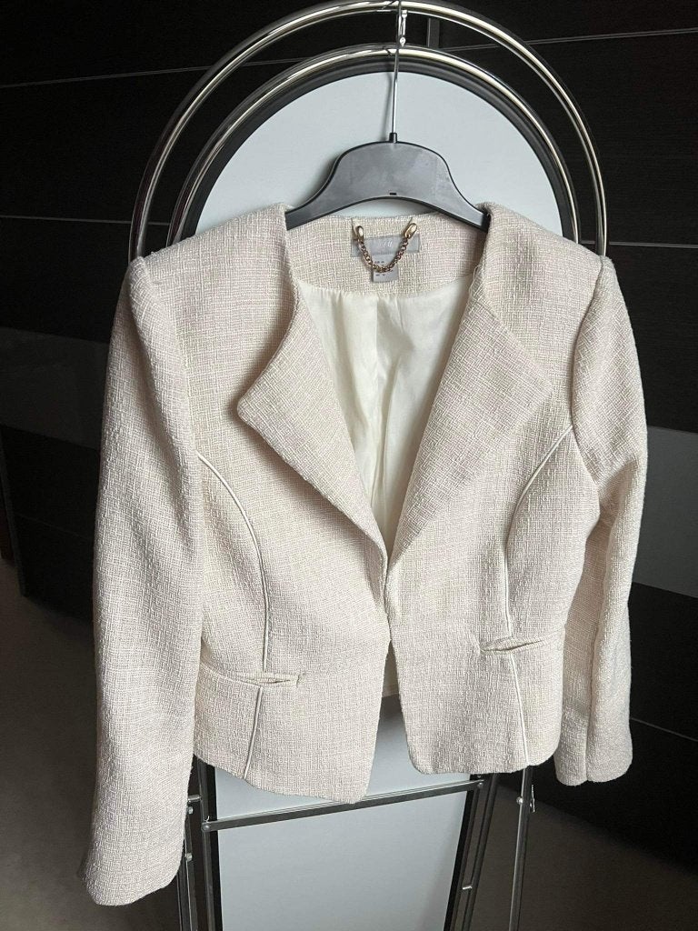 H&M vest maat 40-42, Kleding | Dames, Gelegenheidskleding, Maat 38/40 (M), Wit, Ophalen of Verzenden, Zo goed als nieuw