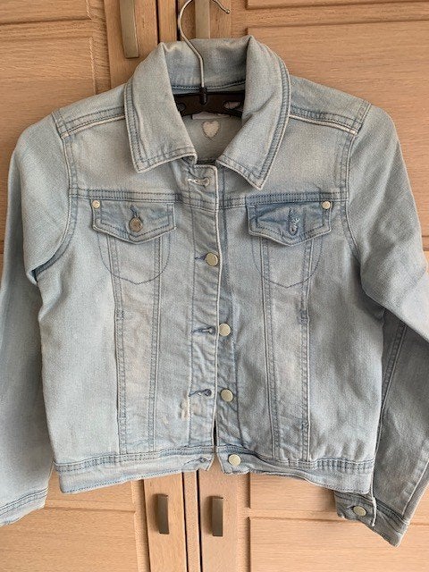 lichtblauw jeansjasje - maat 152, Kinderen en Baby's, Kinderkleding | Maat 152, Gebruikt, Meisje, Awesome by Someone, Ophalen of Verzenden