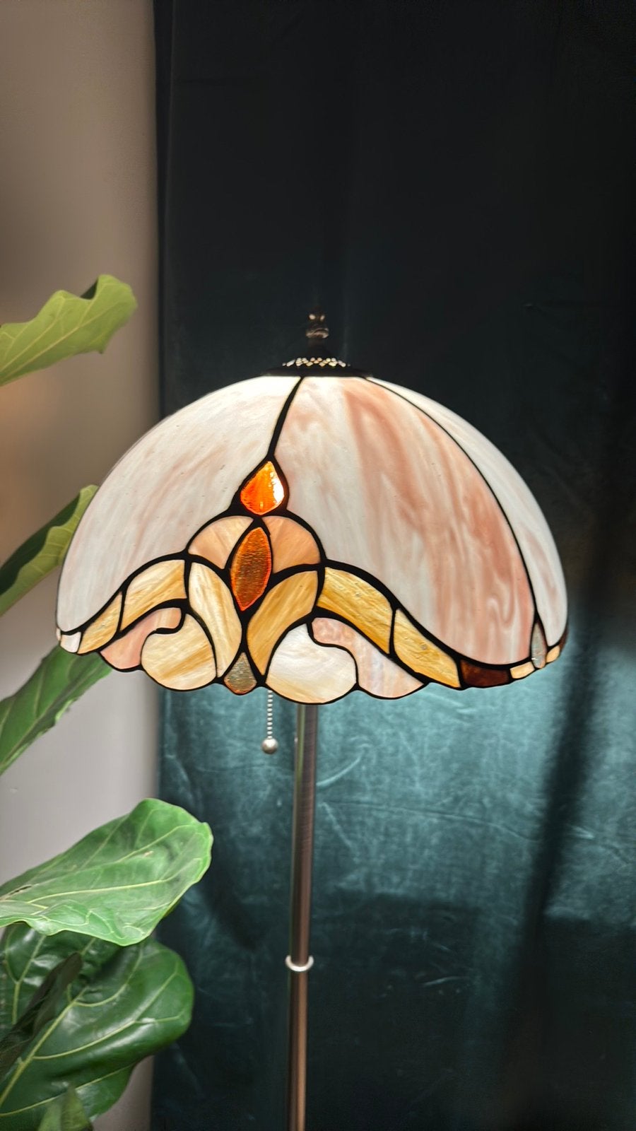 Tiffany vloerlamp, Huis en Inrichting, Ophalen, Art deco, 150 tot 200 cm, Glas