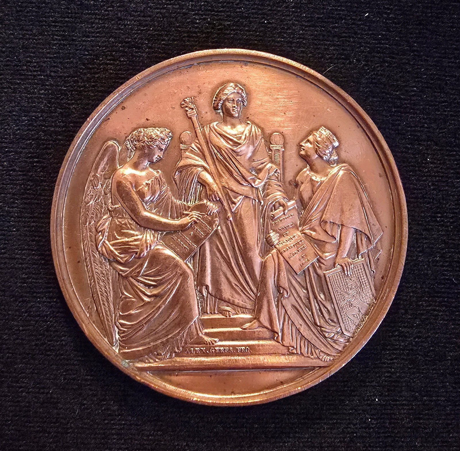 Médaille 1869 Léopold 2 festival musique Bruxelles Belgique, Enlèvement ou Envoi