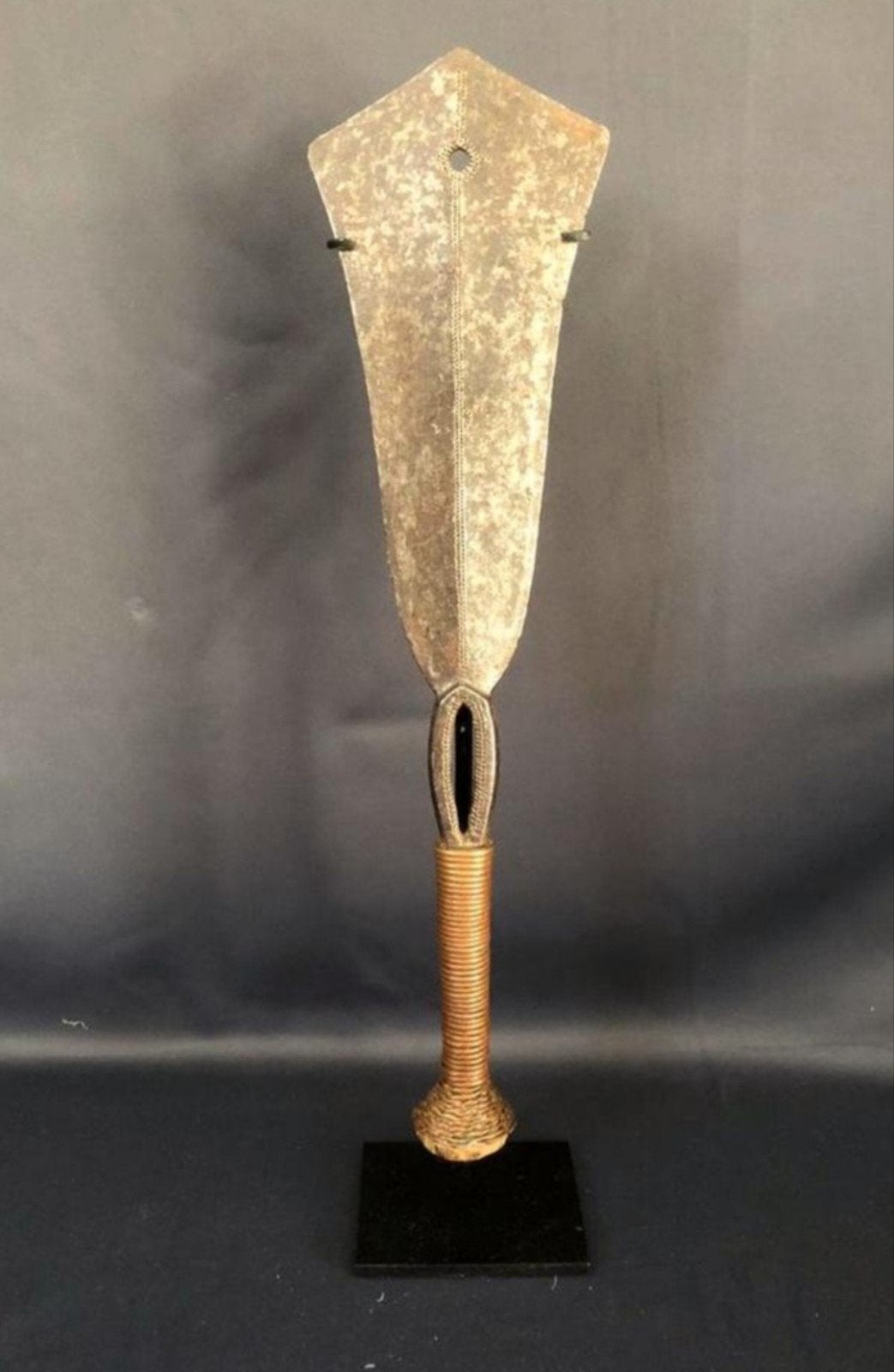 Couteau Yakoma africain du Congo, Afrique, Enlèvement ou Envoi, Fait main, Métal