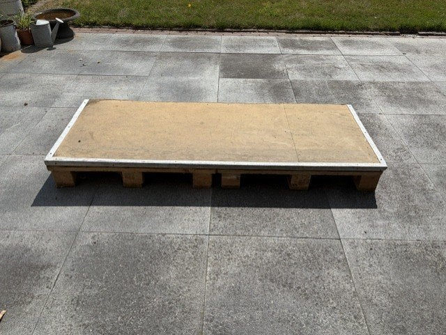 Stevige Skatebox (173 x 68 x 17 cm) met metalen rand, Ophalen, Gebruikt, Skateboard