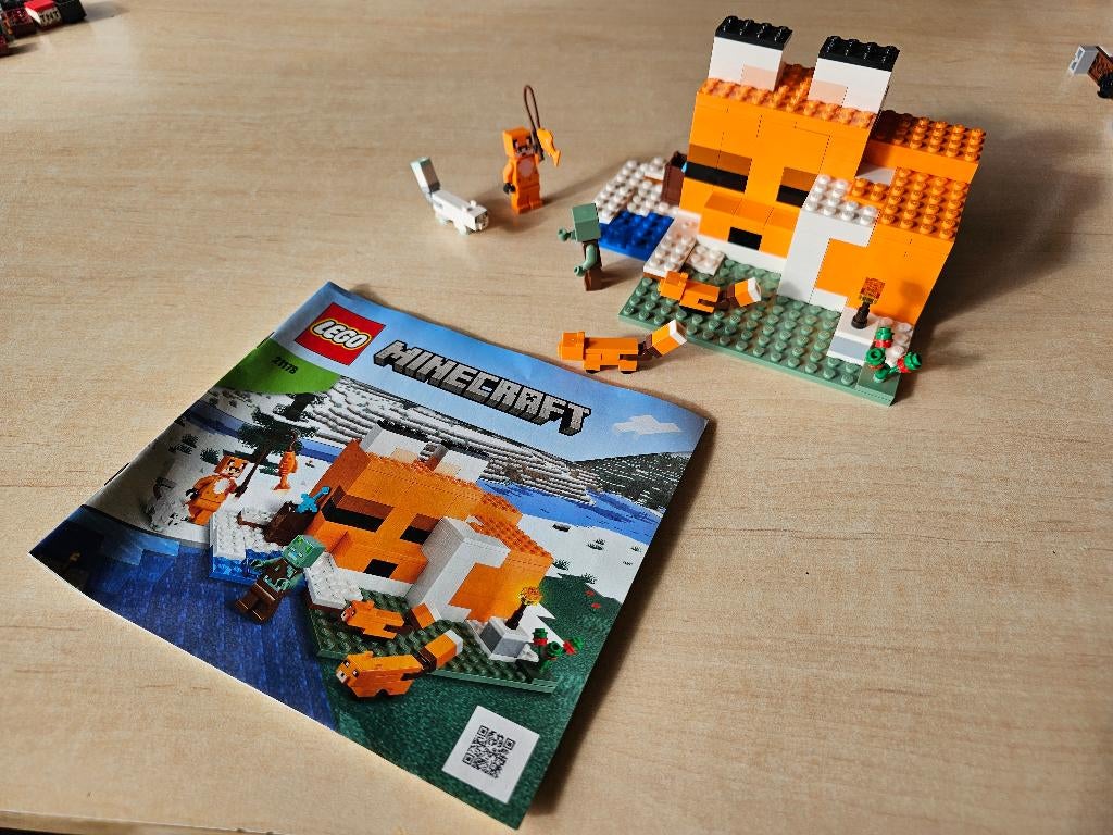 LEGO Minecraft De Vossenhut (21178) set., Ophalen of Verzenden, Lego