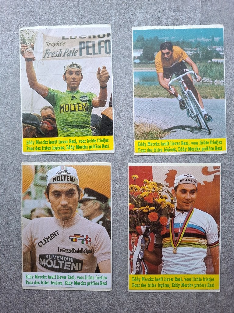 Autocollant Eddy Merckx - frites de voyage, Collections, Enlèvement ou Envoi, Comme neuf, Sport