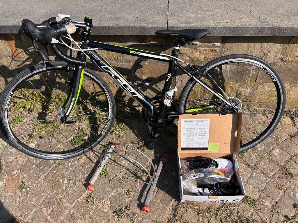 Felt racefiets junior 24inch, Fietsen en Brommers, 24 inch, Velgrem, Zo goed als nieuw, Handrem