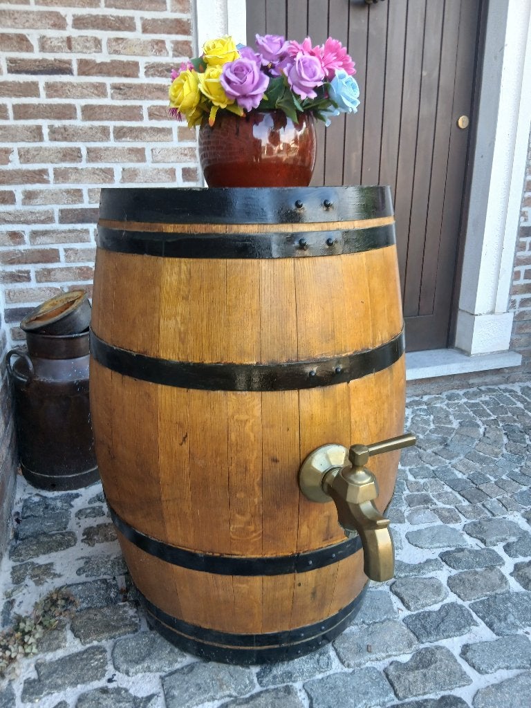regenton & wijnvat & eiken ton & antiek & antieke kraan, Tuin en Terras, Regentonnen, Ophalen, Met kraantje, 150 liter of meer