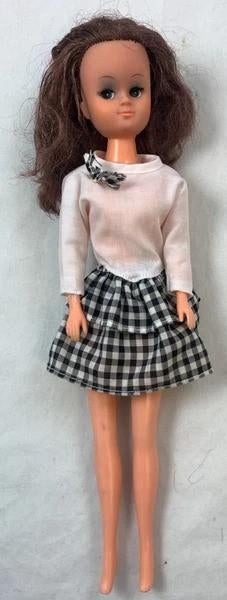 Madeliefje Pop Holland Fleur Vintage 70s Rok Wit Shirt, Verzamelen, Verzenden, Zo goed als nieuw, Fashion Doll