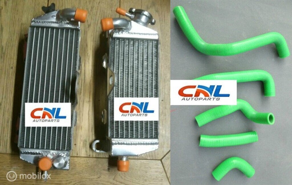 Radiateur + slangen Kawasaki KDX200 KDX220 KDX 200 220, Motoren, Nieuw, Ophalen of Verzenden